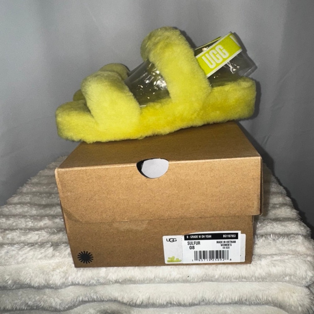 UGG Oh Yeah Yellow Slippers